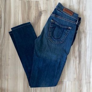 ❤️ True Religion Medium Blue Halle Skinny Jeans Size 25